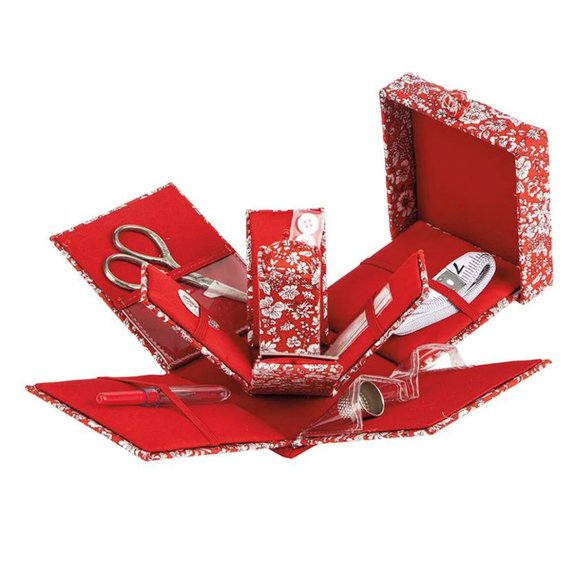 NEW Victorian Style Sewing Box by Liberty London in Emily Silouette print - Picture 2 of 2